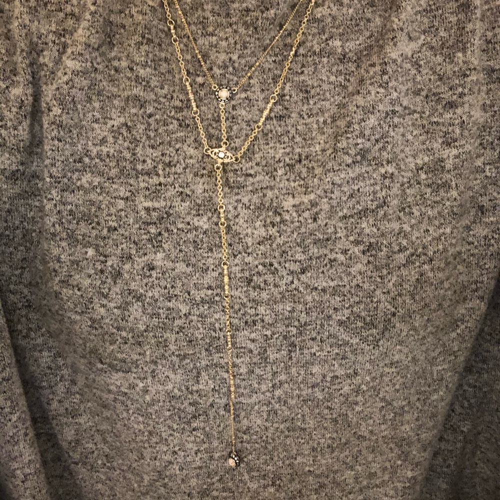 Kendra Scott Gold Triple Stack Adjustable Necklace - image 2